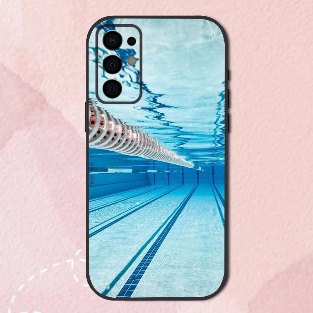 

Swimming Pool Water Phone Case For Samsung S24,S21,S22,S23,S30,Ultra,S20,Plus,Fe,Lite,Note,10,9,5G Black Soft Shell Samsung S235G