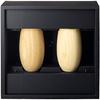 RIVERET Cocoon Tumblers, 330ml, Pair, Bamboo, Dishwasher Safe, White/Brown, RV-120WB