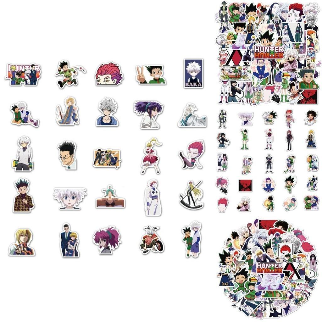 Vibrant 50pcs Hunter X Hunter Anime Stickers For Laptops And Skateboards