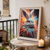 Handmade DIY Pearl Painting Colored Little Rabbit Theme Bedroom Living Room Frameless Diy Handmade Sticky Diamond Creative Canvas Painting