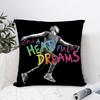 Federa Cuscino Banda Musicale C-Coldplay Tessuto Peluche Morbida Federa Stampa Double Sided Copricuscino per Divano Copricuscino
