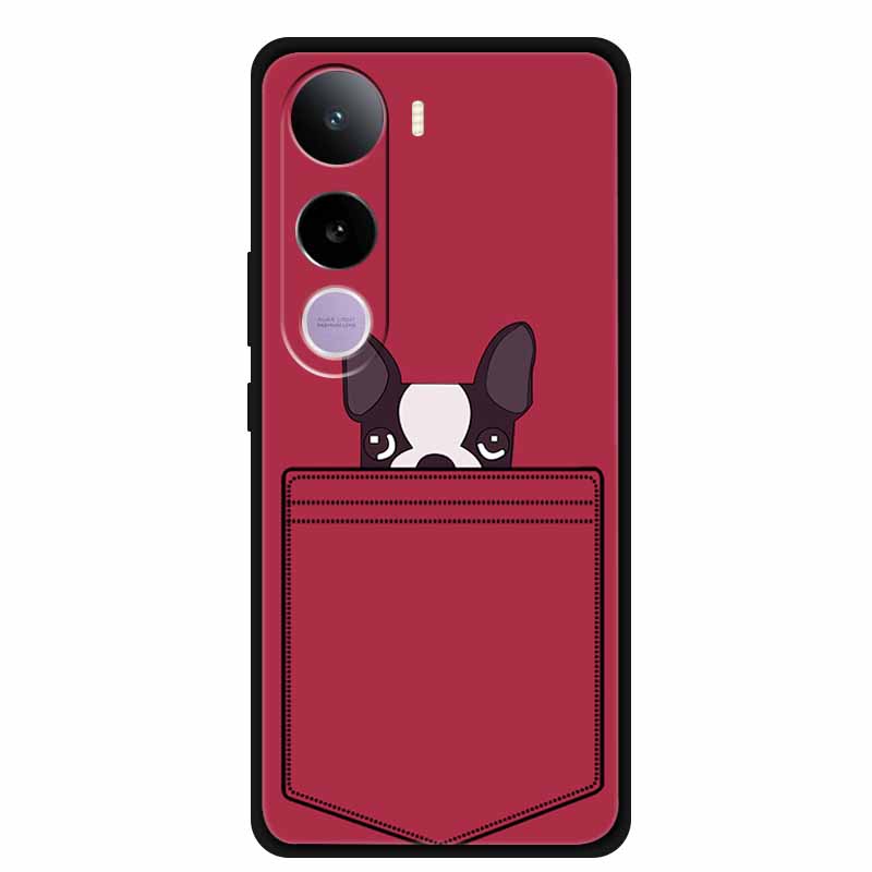 

3D Emboss Case For Vivo Y400 Pro 5G Phone Case Flowers Black Silicone Soft Back Cover Coque For Vivo Y400 4G 5G Case Y 400 Pro Vivo Y400 Pro 5G
