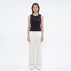 [Matinkim] Small Logo 2-Pack Sleeveless Top in White+Black