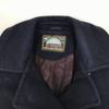 USED/Made in USA MACKINTOSH Wool Pea Coat Navy Women's M