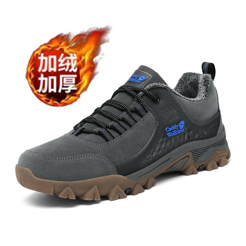 Cardi Wolf Claw Casual Outdoor Men's Shoes Beef Tendon Sole Non-slip Middle-aged Wear-resistant Dad Shoes Autumn and Winter Lightweight Travel Shoes