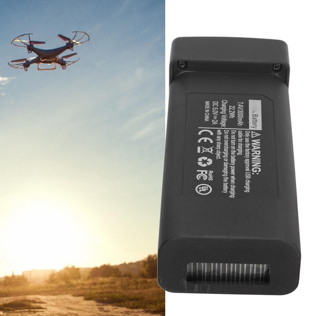 RC Drone Lithium Battery 7.4V 3000mAh Drone Battery Replacement for LYZRC L800 PRO2