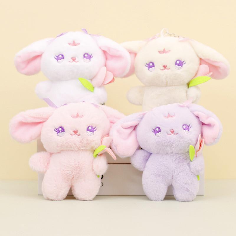 Adorable Plush Bunny Keychain Soft Stuffed Animal Doll Wedding Favor Toy