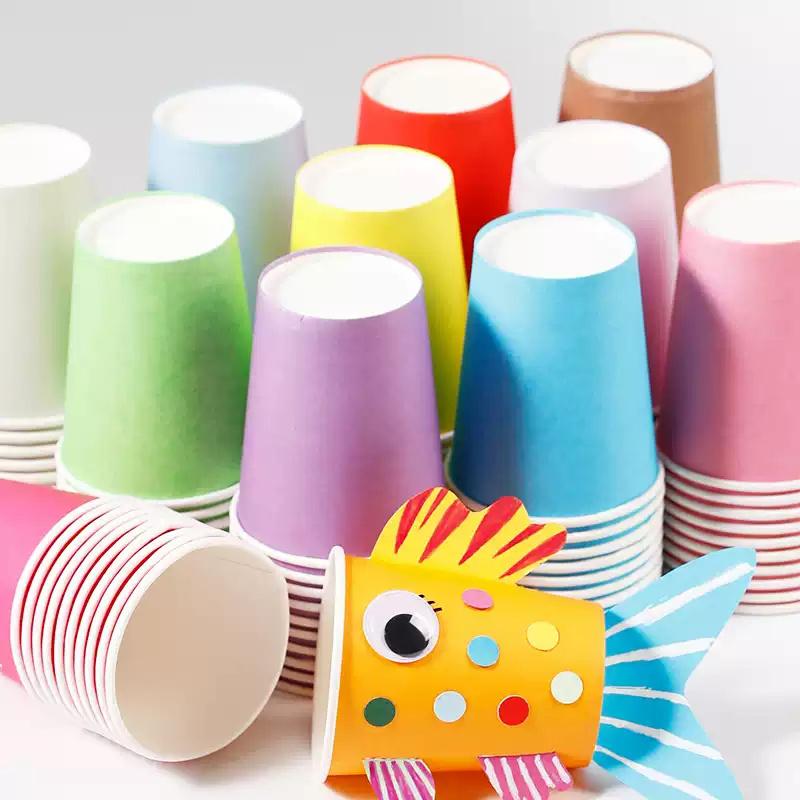 Colorful Paper Cups For Kindergartens, Early Education Children'S Crafts Diy Art Supplies And Paper Cups