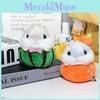 Charming Cartoon Hamster Plush Keychain Ultra-soft Miniature Stuffed Toy