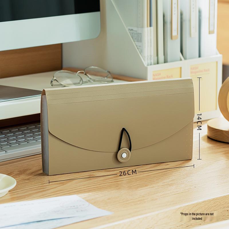 Multifunctional Waterproof Organizer: 13-Grid Ticket, Deposit Slip & Bank Passbook Holder. хаки