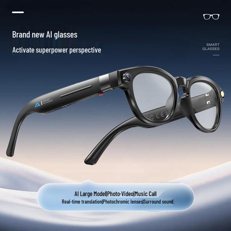 Q8 Smarte Brille: 8MP Kamera, Lokaler Speicher, Echtzeit-KI-Übersetzung