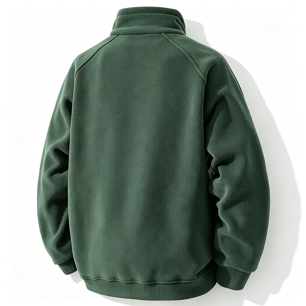 Men's Jacket with Stand Collar, Warm Outdoor Coat for Fall and Winter
