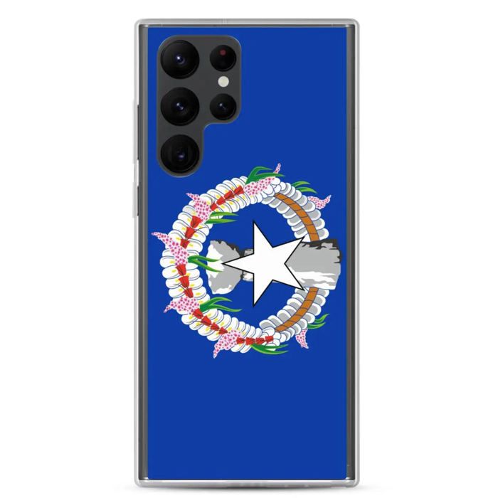 Coque Téléphone - Samsung - Galaxy S22 Ultra - Drapeau Îles Mariannes - Souple - Multicolore