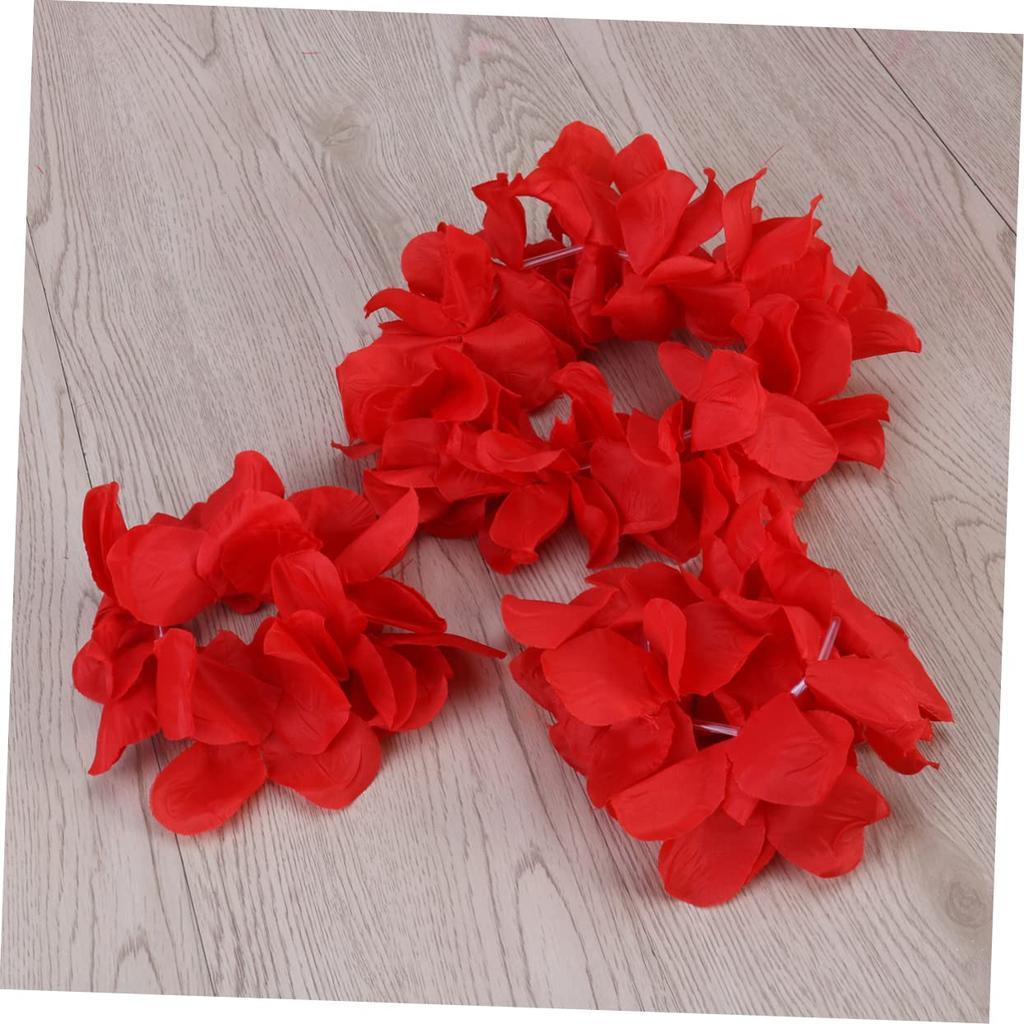 SAFIGLE Hibiscus Artificial Flower Hawaiian Lei Flower Hawaiian Decoration Hawaiian Lei Wreath Hula Dance Hair Ornament Arm Ornament Photo Photography