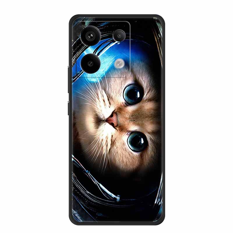 For Xiaomi Redmi Note 13 Pro 5G 4G Case Animals TPU Soft Silicone Back Cover Phone Cases for Redmi Note13 4G 5G Bumper Wolf Para