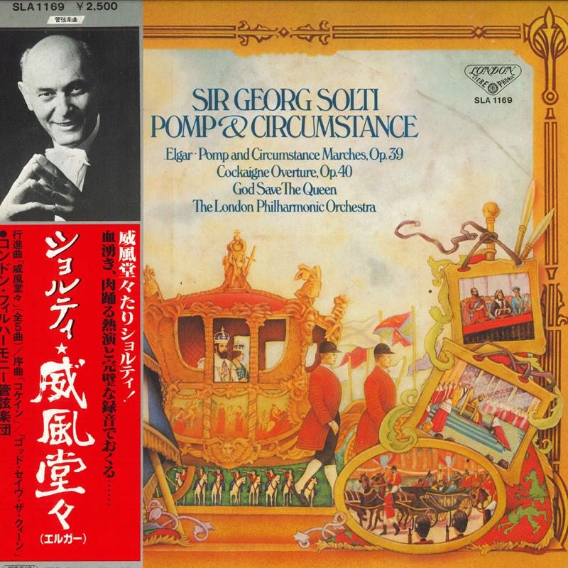 

LP Record GEORG SOLTI LONDON PHILHARMONIC OR Elgar Pomp And Circumstance Nr.1 SLA1169 LONDON 1978 Japan Obi Classical