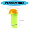 Breathable Construction Helmet Sun Shield Neck Protector 36cm Length for Outdoor Safety Hard Hat Accessories