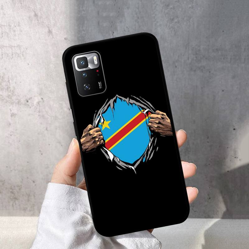 Congo Flag Democratic Republic Flag Phone Case for Redmi Note 8 7 9 4 6 Pro Max T X 5A 3 10 Lite Pro