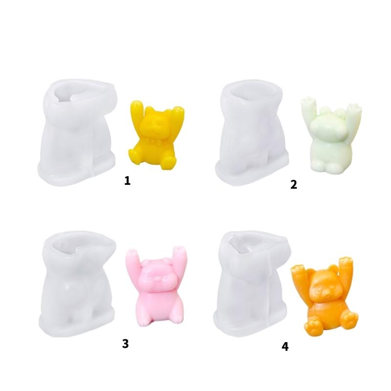 Hand Raised Animal Message Clip Silicone Mold Versatile Mold for Creating Animal Desk Organizers and Keepsakes