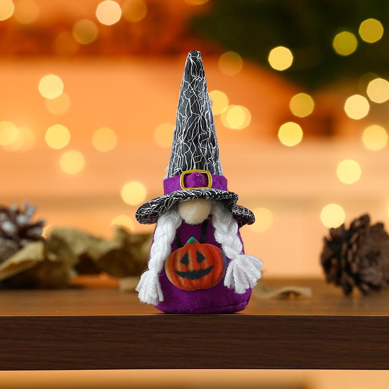 Cross-Border Halloween Pumpkin Witch Figurines & Ornaments