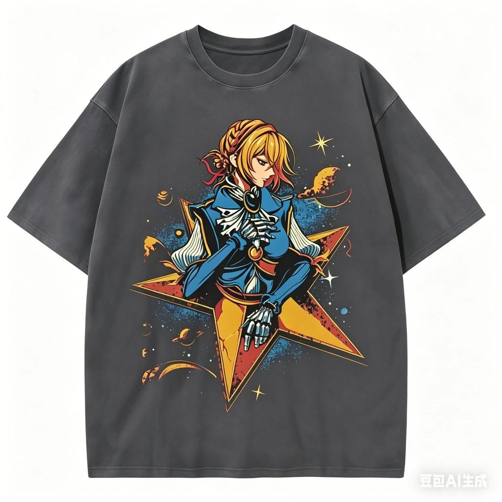 Violet Evergarden Anime Lover Washed T-shirt Year Round Clothing Personality Clothes Plus Size Unisex Streetwear Trendy Couples