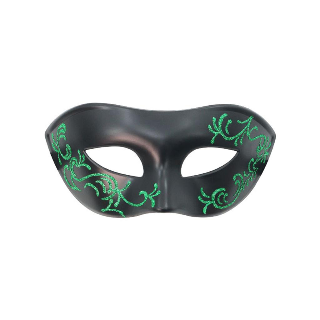 Painted Half Face Masquerade, for Halloween, Costume Parties and Couples