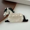 Portable Horse Acetic Acid Comb Cartoon Acetate Makeup Comb Hair Accessories Contrast Color Hairdressing Combs Household