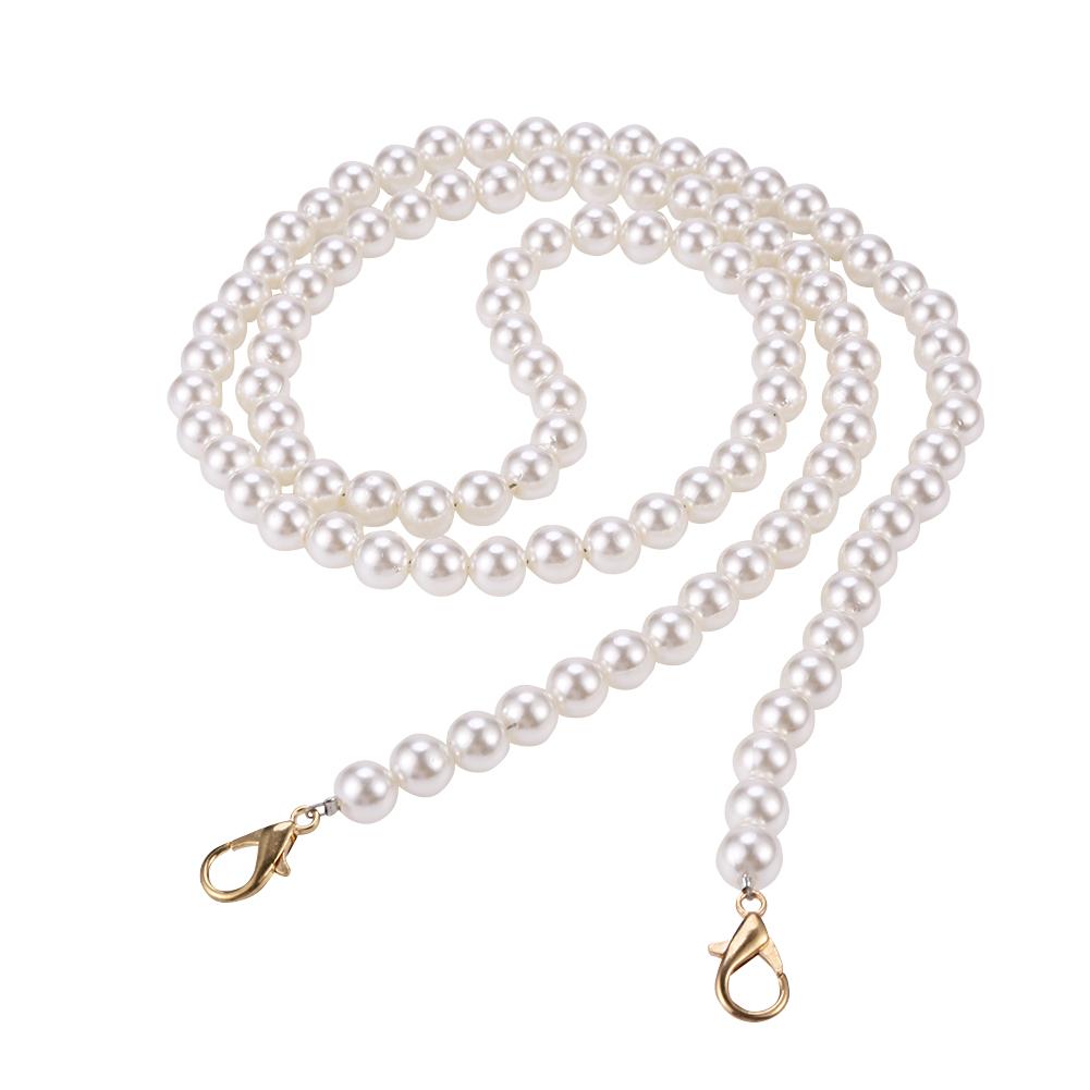 AU Pearl Strap for Handbag Purse Belt Handle Replacement Chain Women Shoulder St