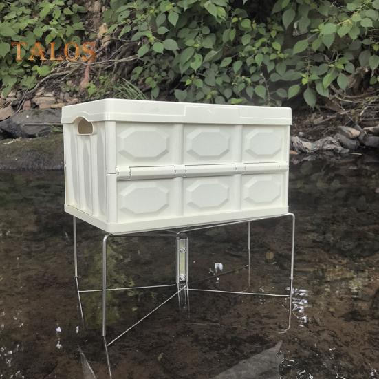 

Складная подставка-холодильник с нескользящим ковриком, сумка для хранения, переносная дорожная сумка из нержавеющей стали для походов, кемпинга, складная подставка-держатель серебряный