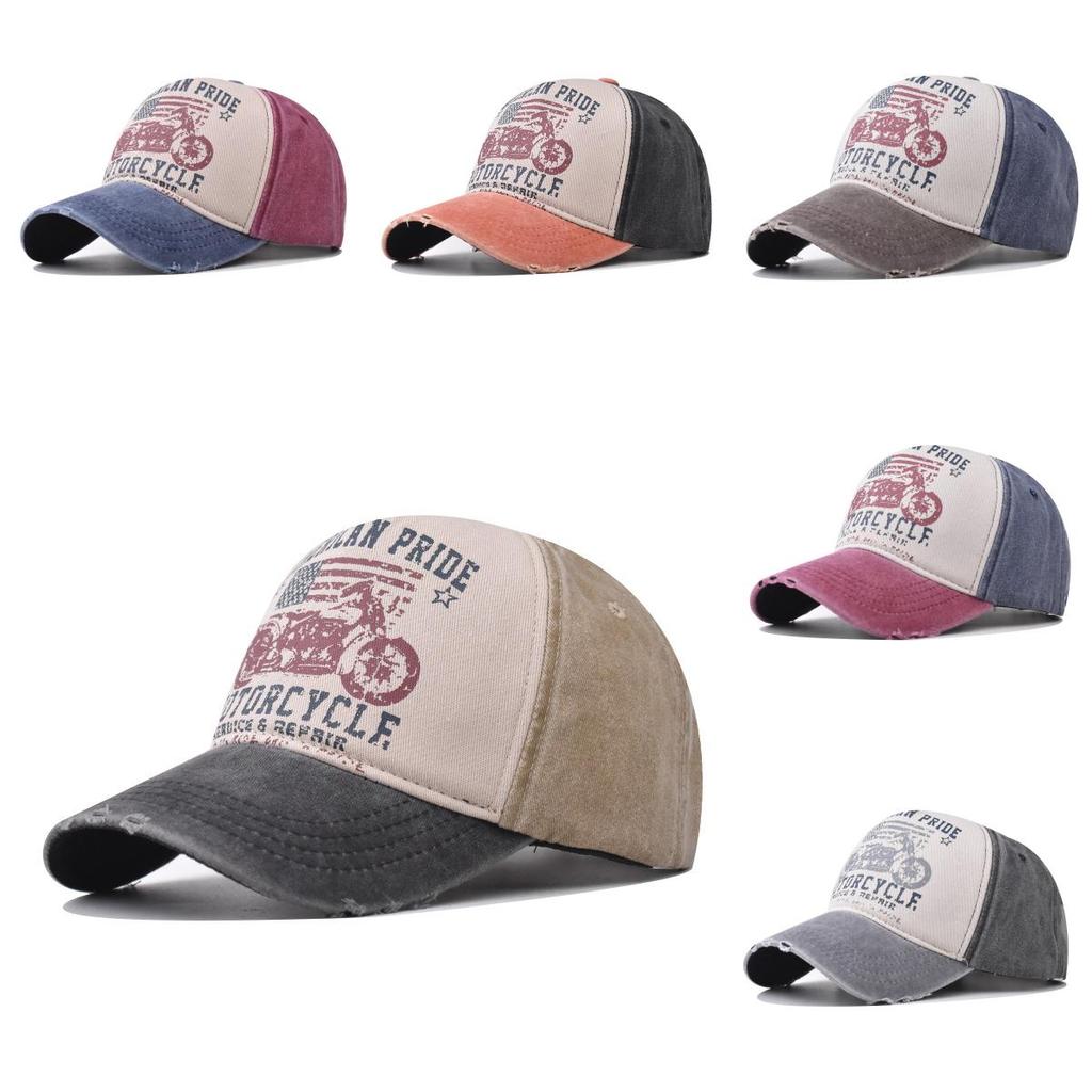 Adjustable Cotton Washed Denim Hat With Curved Brim For Men And Women Korean Style Duck Tongue Cap