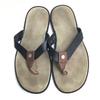 Salvatore Ferragamo Italy Leather Sandals Women’s 8 26.0EE Brown Black Flat(USED)