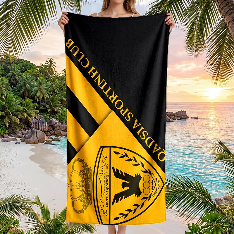 Qadsia Club Fashion Beach Towel: Ideal for Summer Adventures Soft, absorbent and quick drying suitable for swimming and bathing