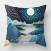 Nordic Mountain Moon Metal Painting Pillowcase Living Room Sofa Decoration Cushion Cover Home Decoration Cushion Cover