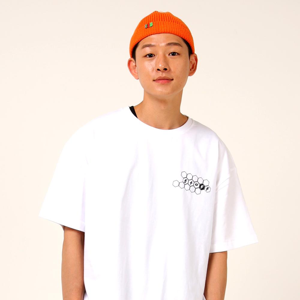 Sturf Hexa Logo White Heavy Short Sleeve Tee M