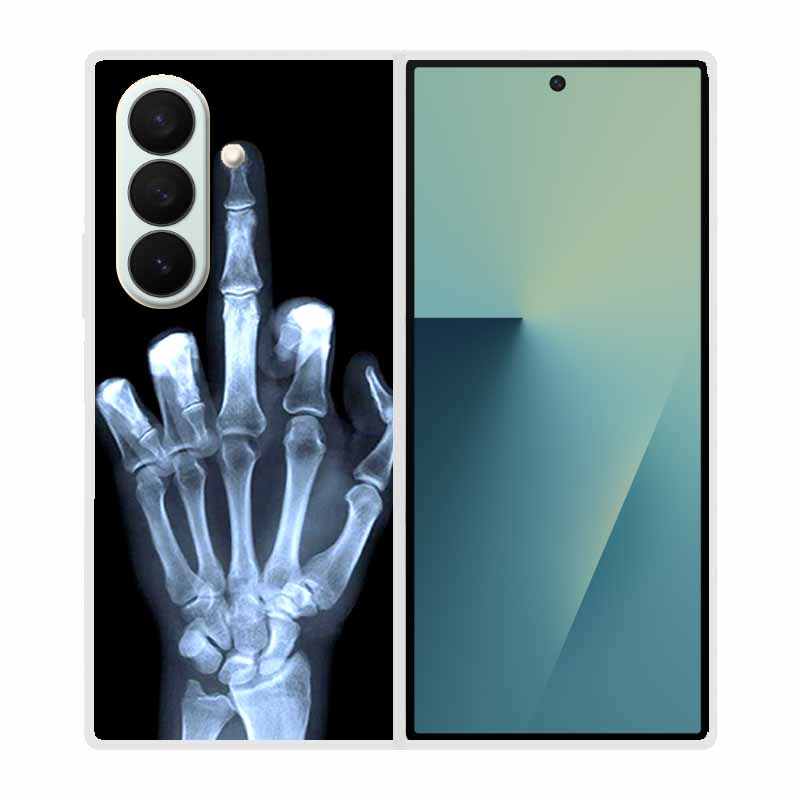 Coque For SAMSUNG Fold 7 5G Cases Animal Marble Clear Hard Phone Funda for Galaxy Z Fold7 5G Back Cover Zfold7 Transparent Shell