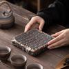 Herz-Sutra Topfuntersetzer Japanische Vergoldung Eisenemaille Kleine Größe Steinguttopf Topfuntersetzer Wasserspeicher Teetisch Topfunterlage Topf Teetablett