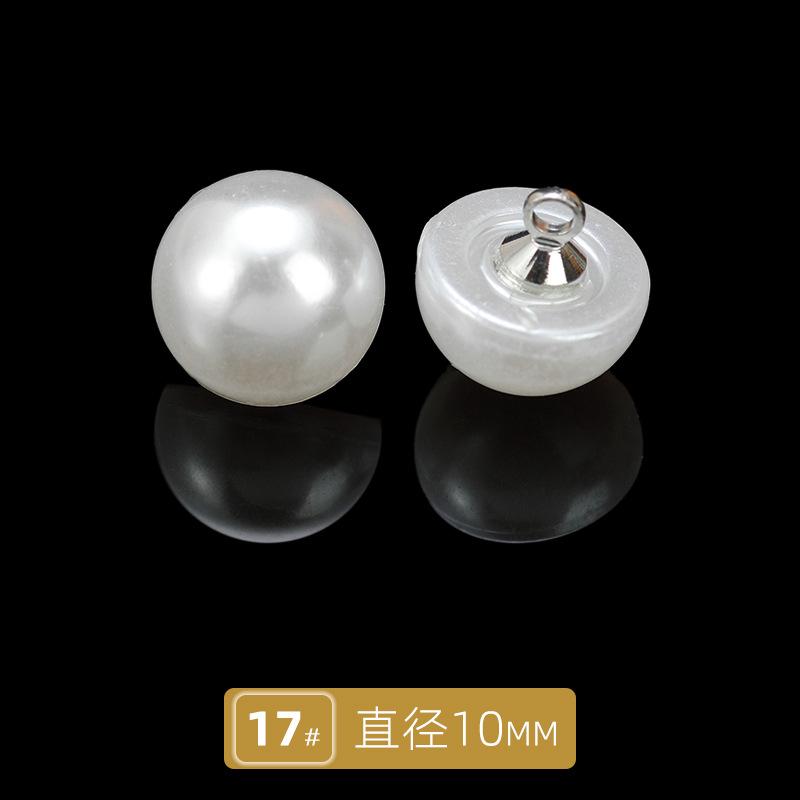 10 szt. Guzik do kardiganu Guzik do czongsamu Guzik do koszuli Perłowy Okrągły Żywiczny Guzik bez dziurki Guzik do koszuli Sukienka swetrowa Guzik z koralikami