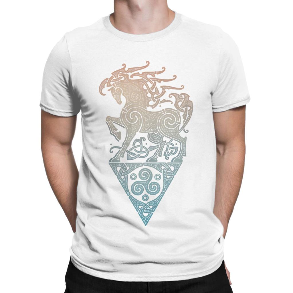 SLEIPNIR ODINS STEED Funny 100 Cotton TShirt Sleipnir Tees Tops For Unisex