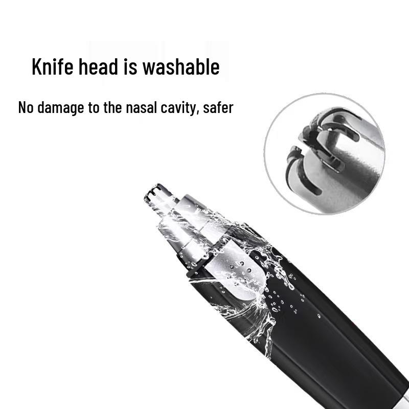 Exquisite & Stylish Electric Nose Hair Trimmer for Beginners - Unisex Round Shaver