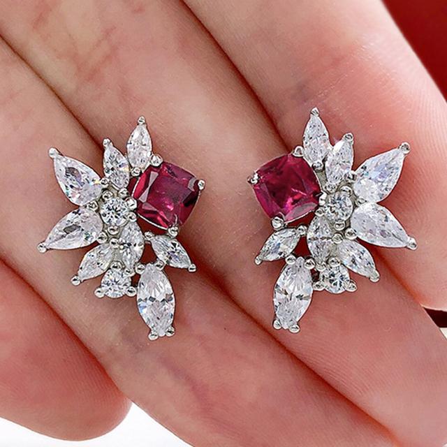 

CAOSHI привлекательные женские изысканные серьги с ярко-красными кристаллами модные дизайнерские украшения для свадебной церемонии шикарные аксессуары