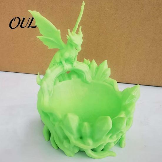 Multi-color Storage Dish Dragon Bowl, 3D Printed Decorative Key Jewelry Holder for Entryway Catchall Tray Desktop Dressing Table, Unique Fantasy Home