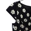 TOCCA Made In Japan Floral Short Sleeve One Piece Black French Sleeve Women Used