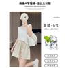 Blue Ice Silk Yamamoto Shorts Women's Summer Thin New High-waisted Loose Wide-leg Pants Casual Sports Five-point Pants