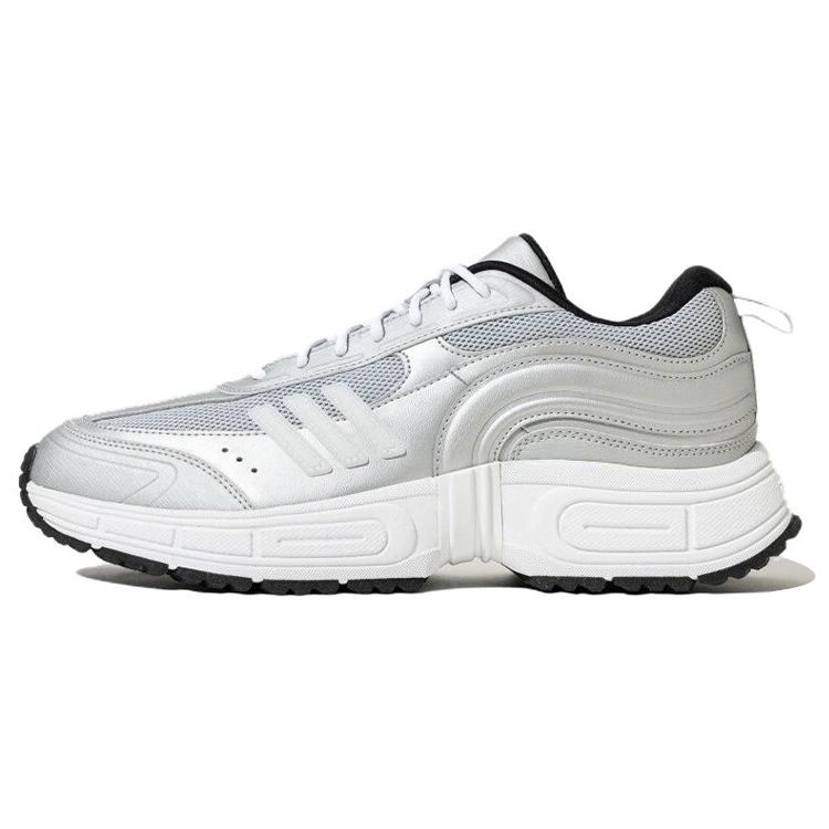 Adidas Neo Fantasy Flow Fabric Synthetic Leather TPU Sports Trend Liquid Silver Shock Absorption Non-Slip Wear-Resistant Low-Top Casual Shoes HQ4610