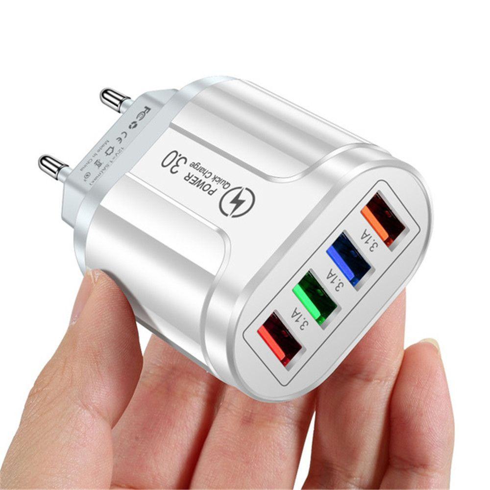 Universal LED UK EU US Plug Adapter Fast Quick Charger Power Supply USB Transformer