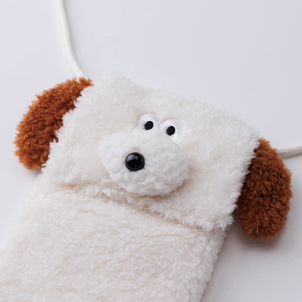 Crossbody Bag Boucle Puppy Ivory Brunch Brother [Marks]