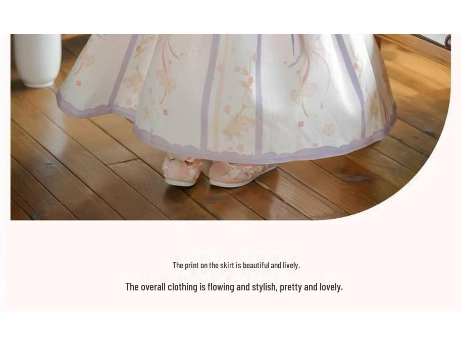 Zimní 2024 Vílí Hanfu pro Dívky: Výkonnostní kostým ve stylu Tang