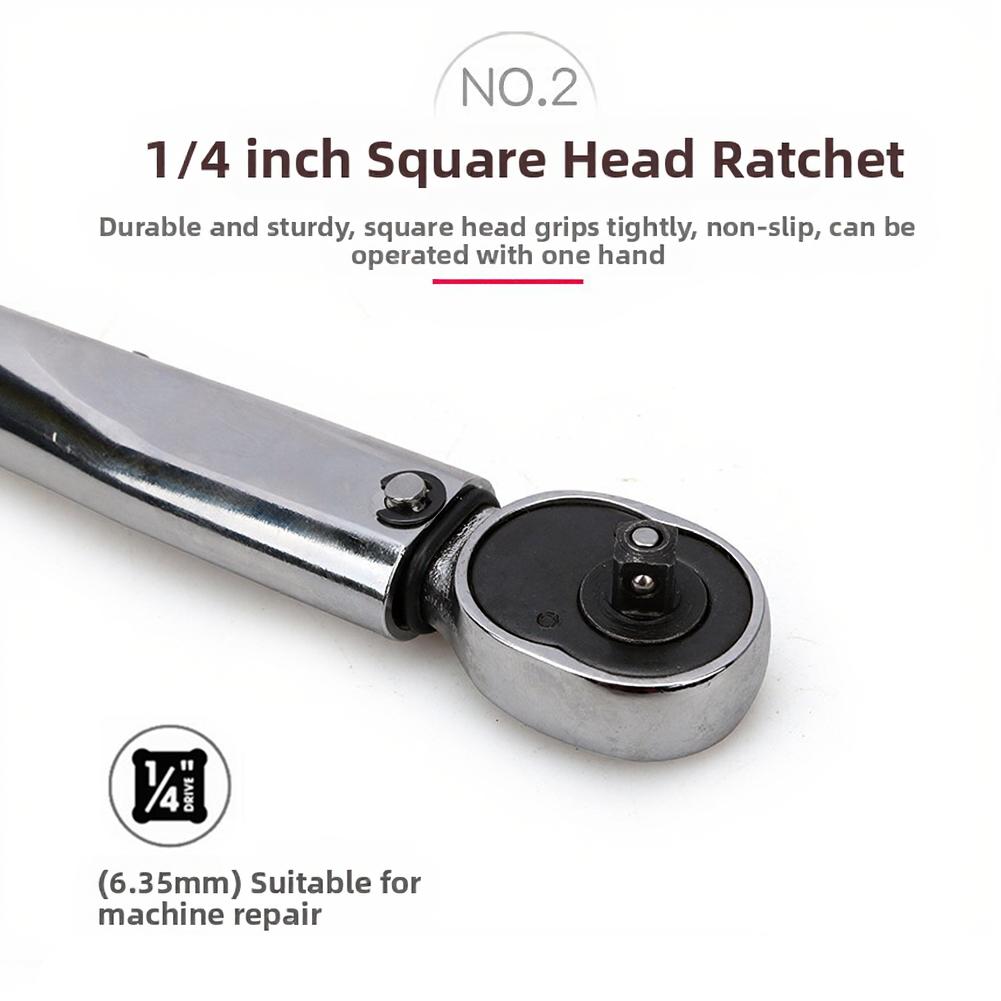 

Preset Torque Wrench Reversible Ratchet AS SHOWN Bike Repair Precision Tool Dual-directional Tool Easy-to-read Scale China Mainland