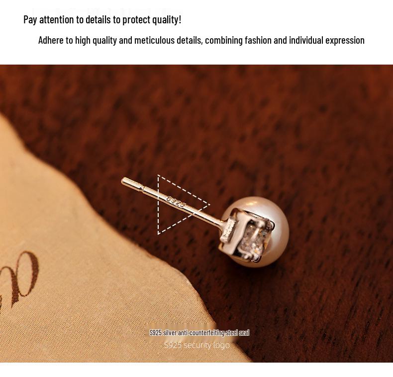 Banyan Tree Zircon Pearl S925 Silver Earrings for Women - Stylish Commuter Jewelry Trend