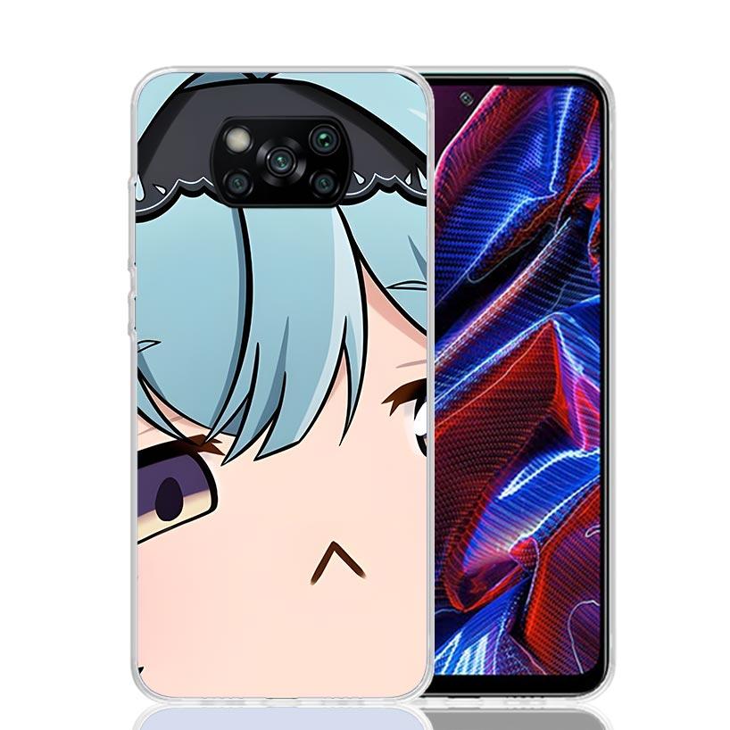 Genshin Impact Cartoon Face Phone Case For Xiaomi Poco F7 Ultra X7 X6 Pro X5 Redmi 15 15C 13 13C 12 12C 10 10A 10C 9 9A 9C 9T Sh